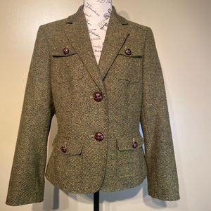 Jones New York olive green blazer